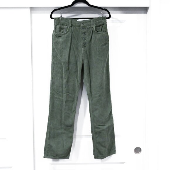 Reformation Jean Size 29 Cynthia Button Fly High Rise Straight Corduroy Pants - Picture 1 of 9